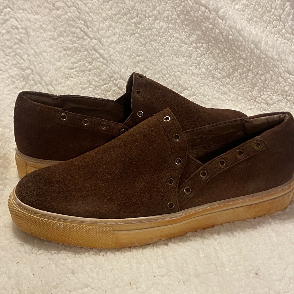 Brown Suede Ladies Shoes